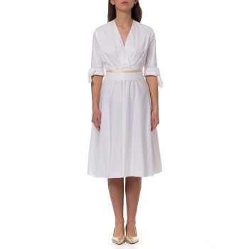 Abito Hanita Couture con scollo a incrocio