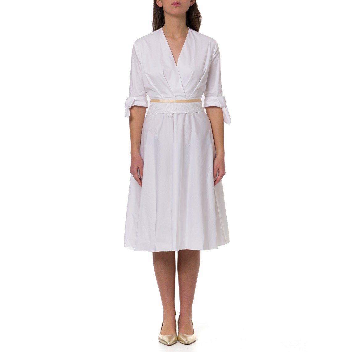 Abito Hanita Couture con scollo a incrocio