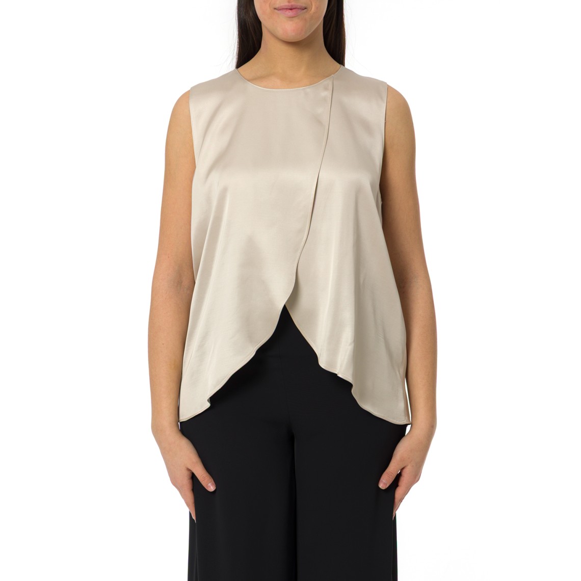 Top in raso di viscosa Hanita Couture