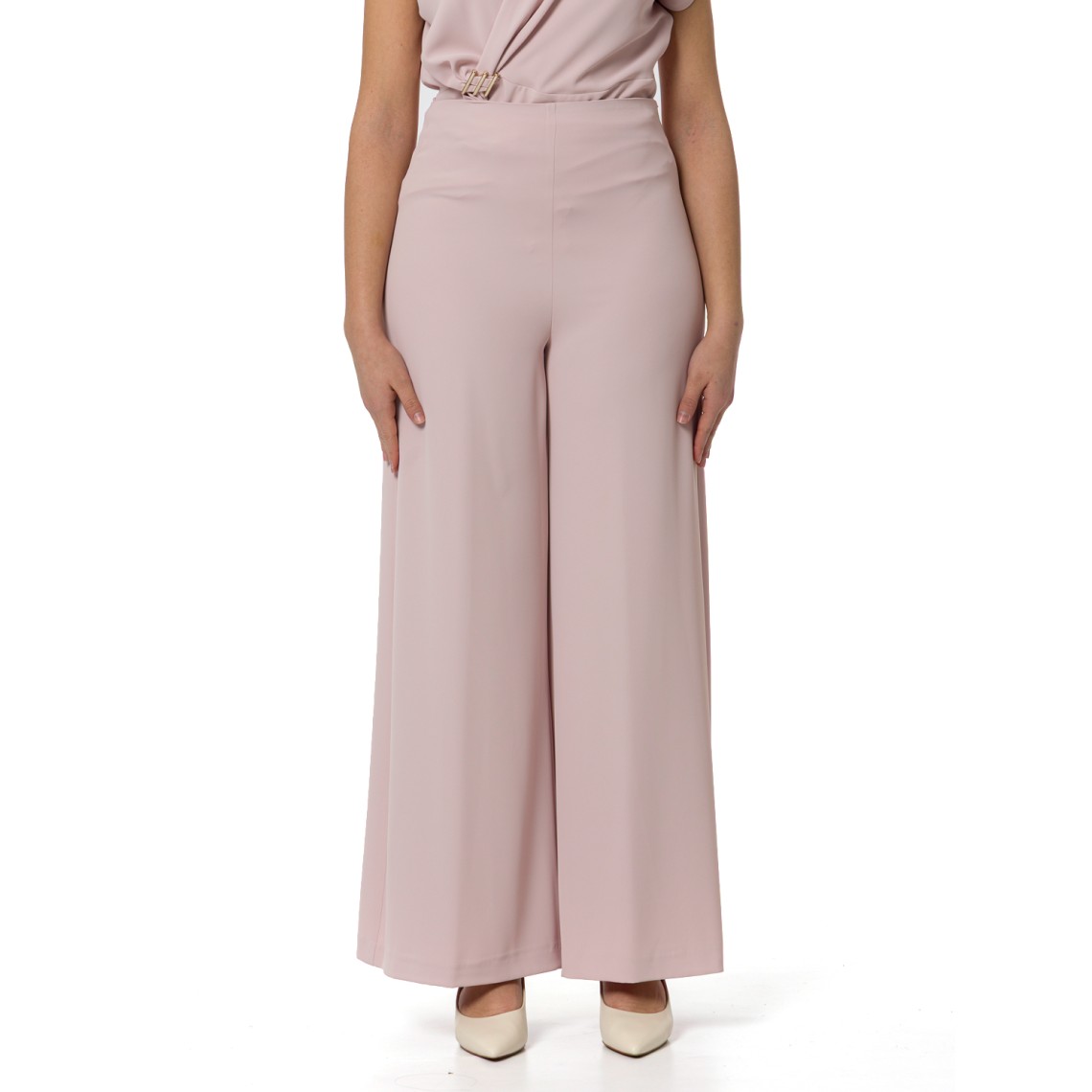 Pantaloni palazzo a gamba larga Hanita Couture