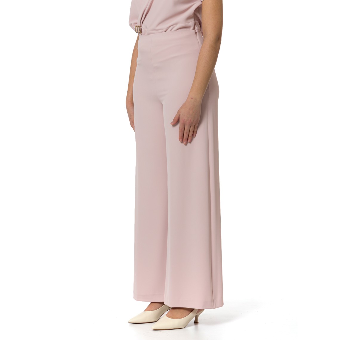 Pantaloni palazzo a gamba larga Hanita Couture