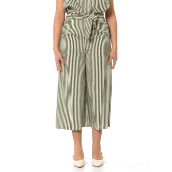 Pantaloni cropped a righe Hanita Couture