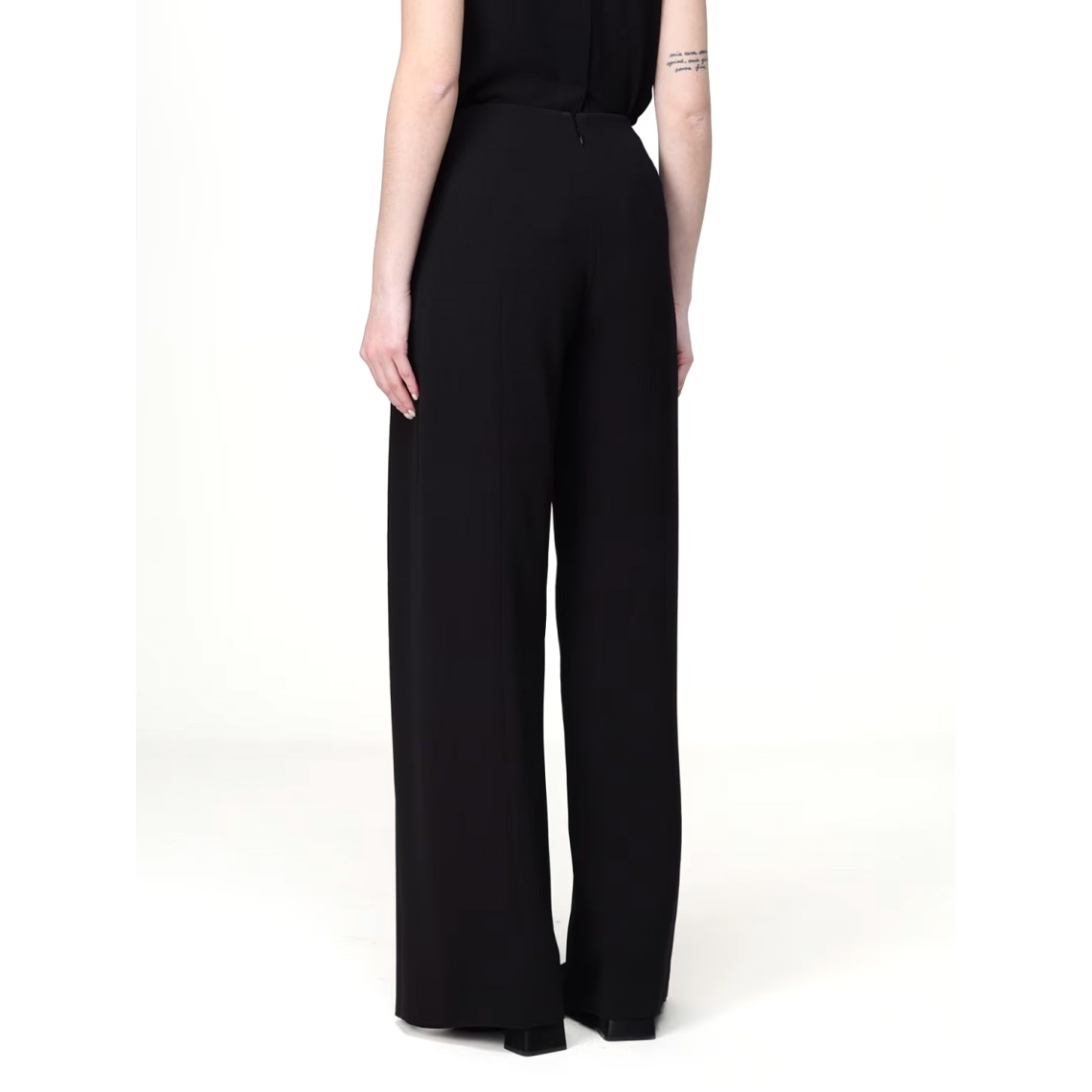 Pantaloni palazzo Emporio Armani in crêpe