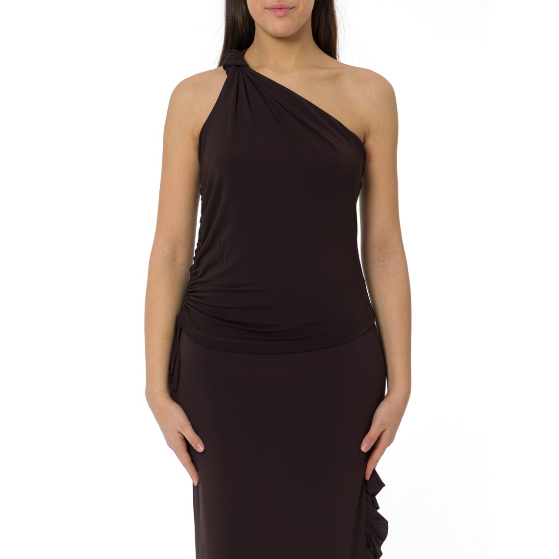 Top monospalla con nodo Kristel Pinko