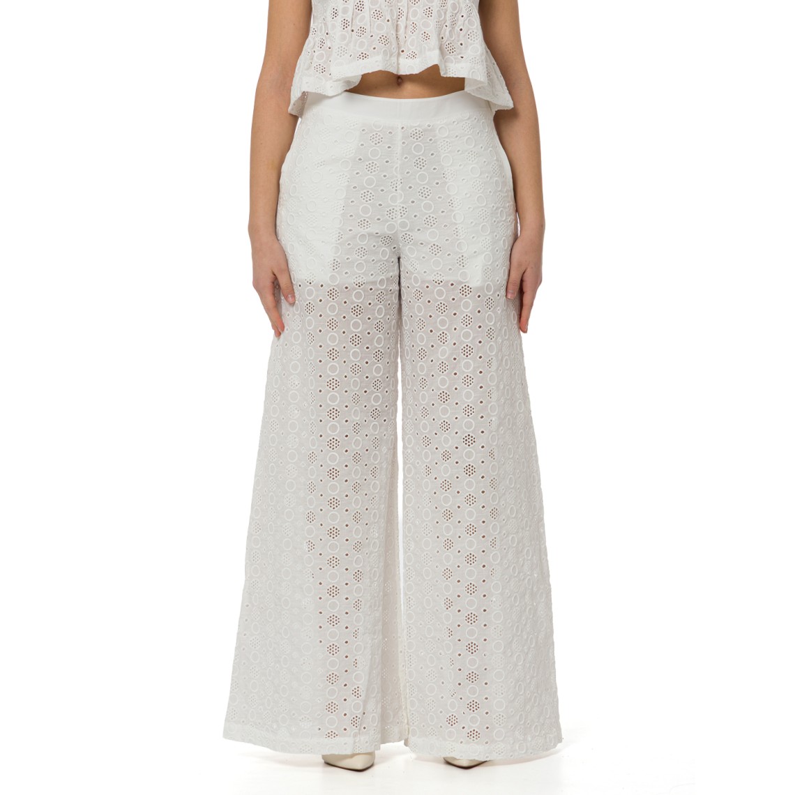  Pantaloni Kimmy con motivo traforato Pinko