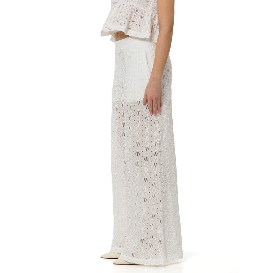  Pantaloni Kimmy con motivo traforato Pinko