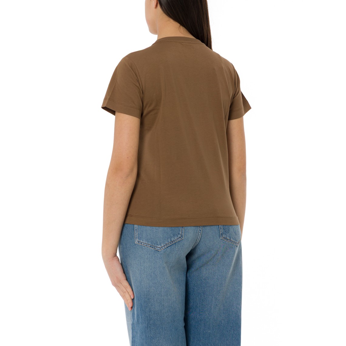 T-shirt con maxi ricamo gioiello Love Birds Quentin Pinko