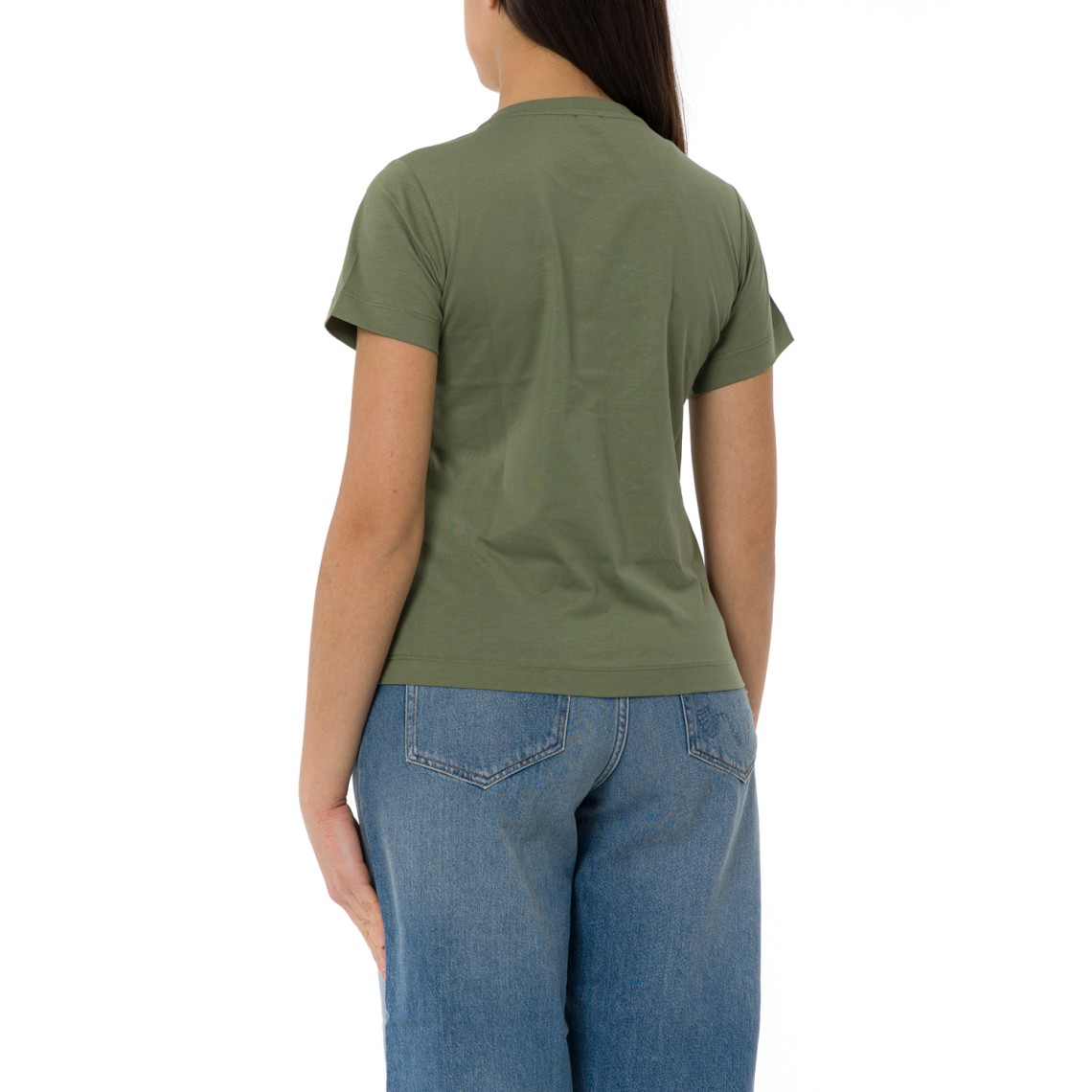 T-shirt con maxi ricamo gioiello Love Birds Quentin Pinko