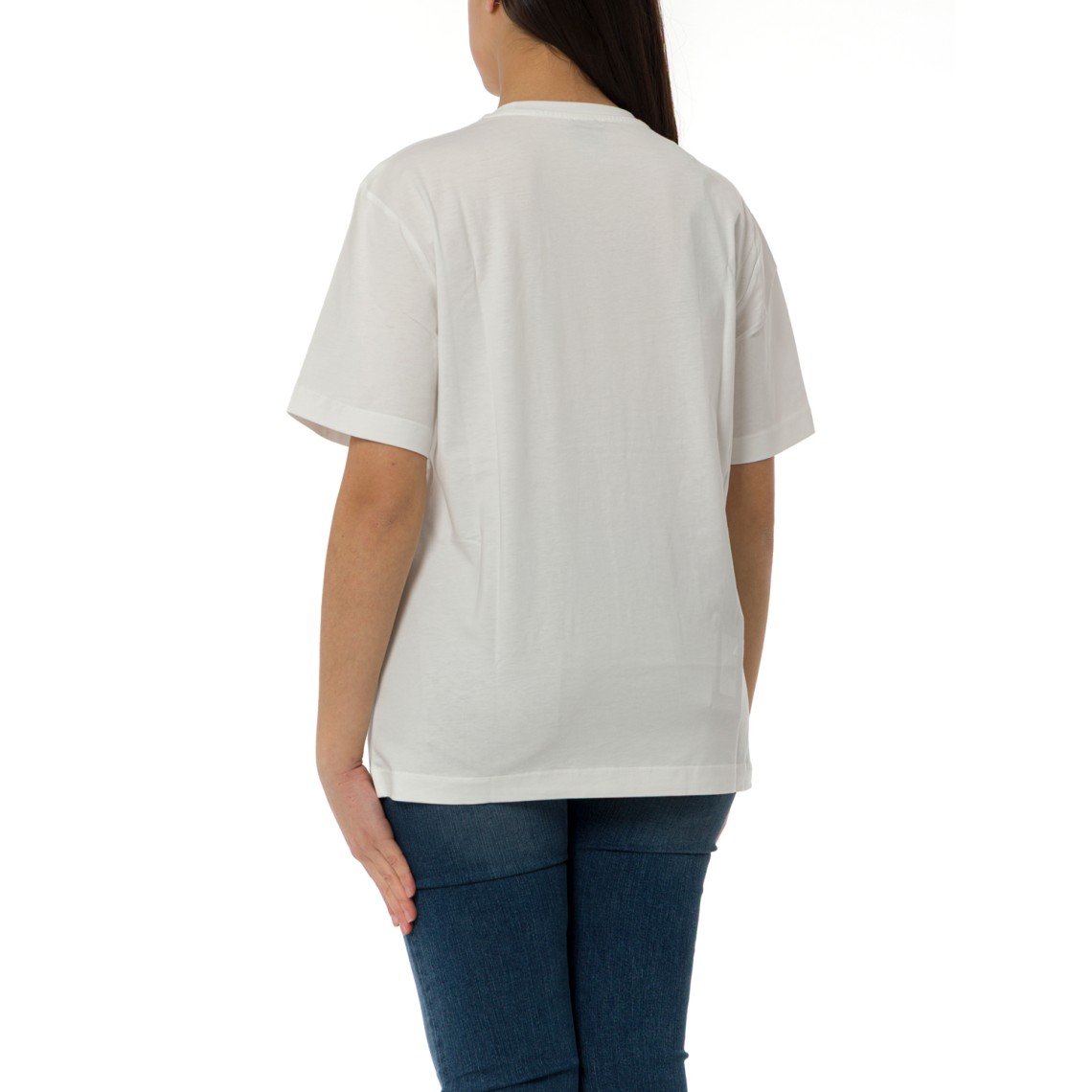 T-shirt con applicazione gioiello Love Birds Strepitoso Pinko