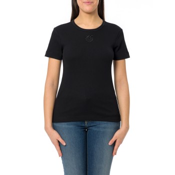 T-shirt Brugherio Pinko in jersey con logo ricamato