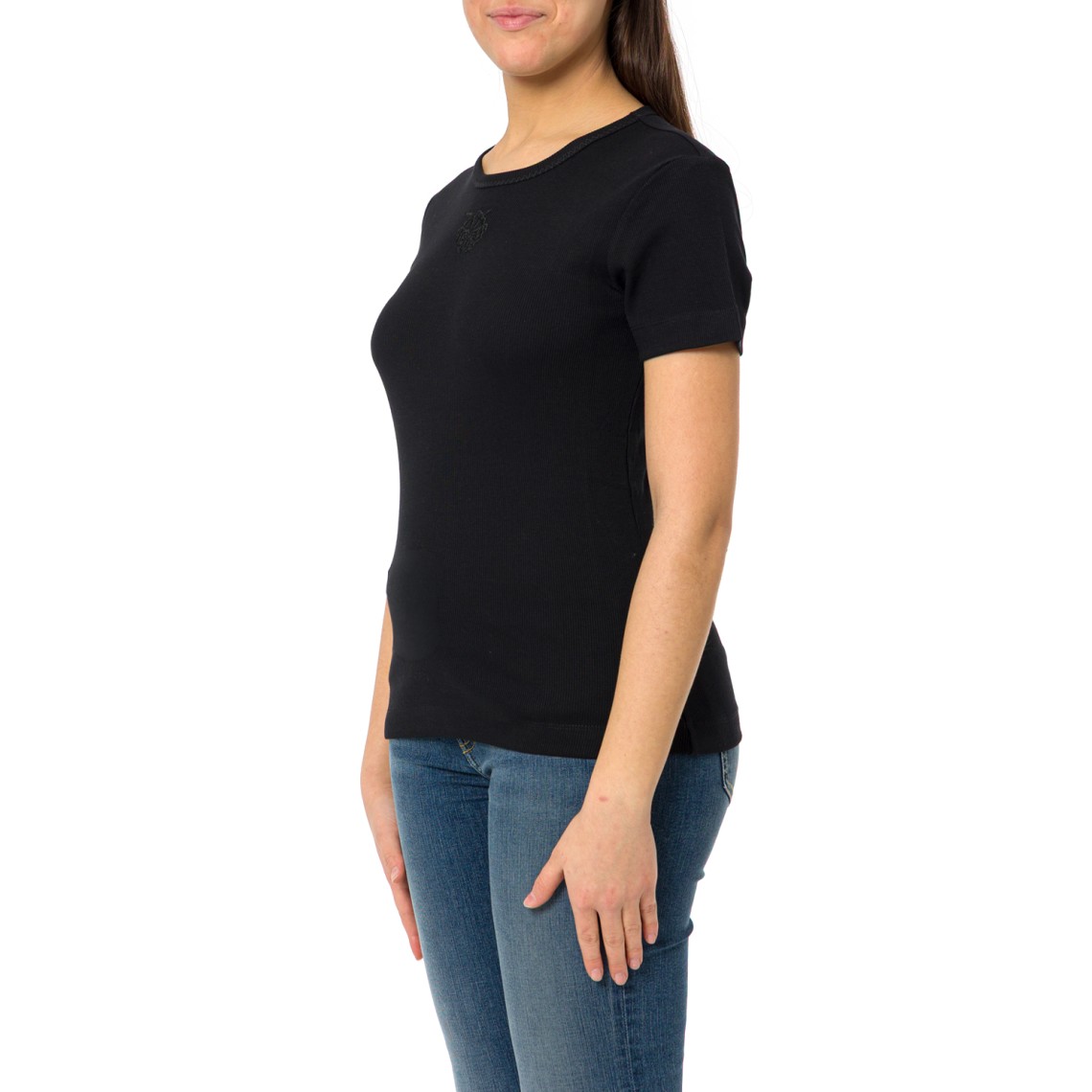 T-shirt Brugherio Pinko in jersey con logo ricamato