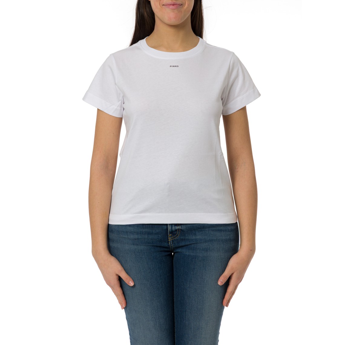 T-shirt stampa logo Pinko