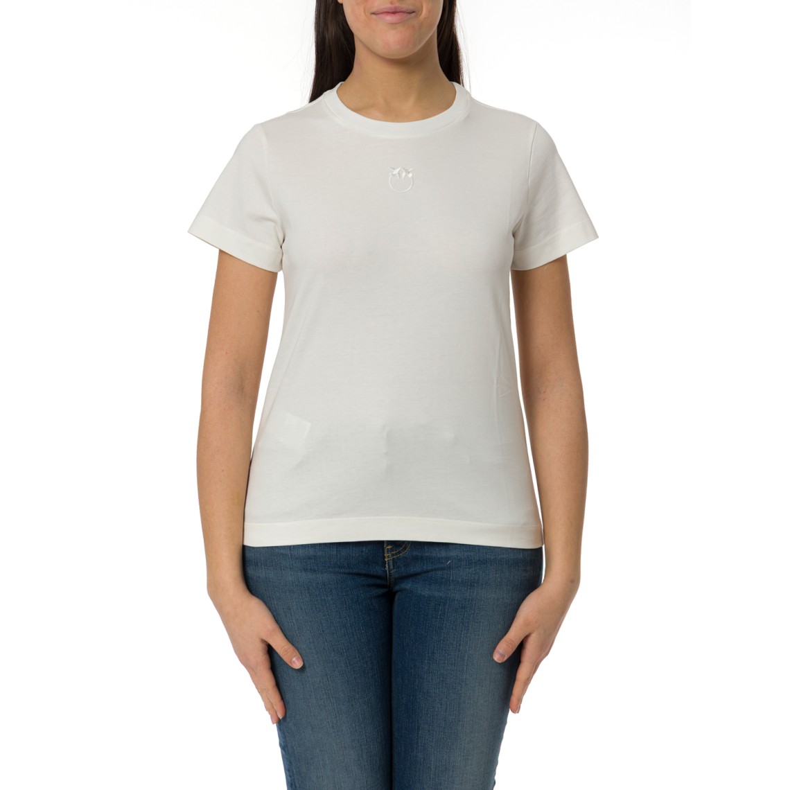 T-shirt con logo Love Birds Bussolotto Pinko