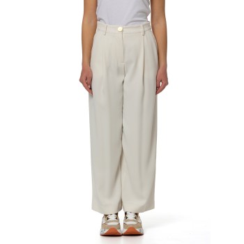 Pantaloni fluidi Armani Exchange in crepe leggera