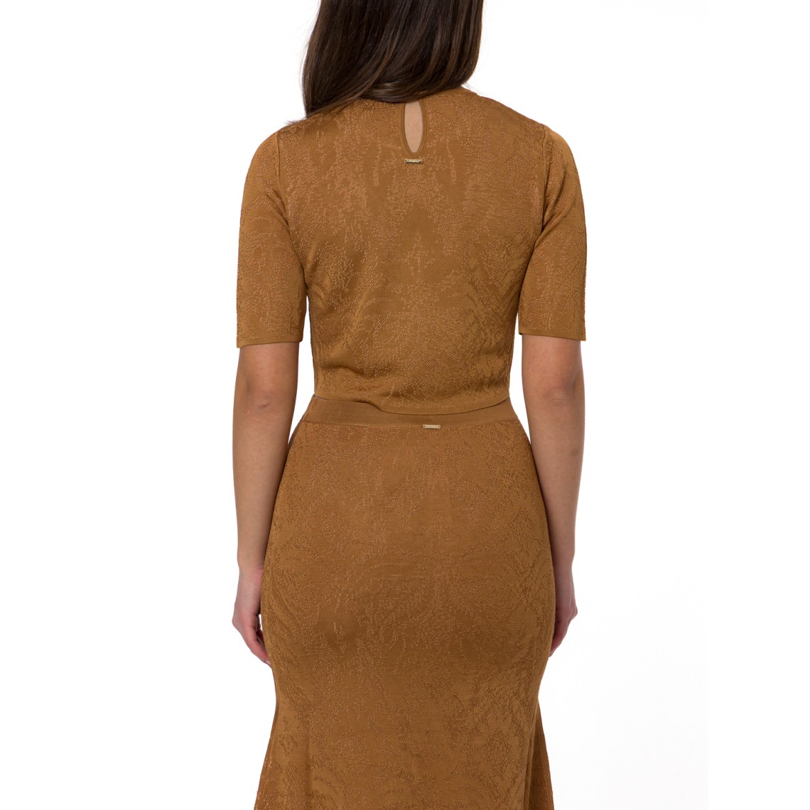 Top cropped Twinset in viscosa Twinset