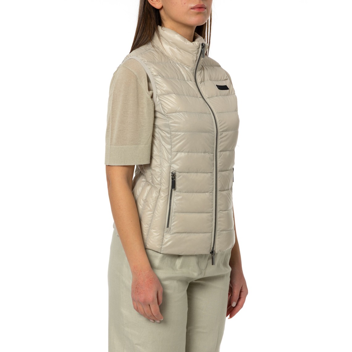 Piumino smanicato in nylon trapuntato Armani Exchange