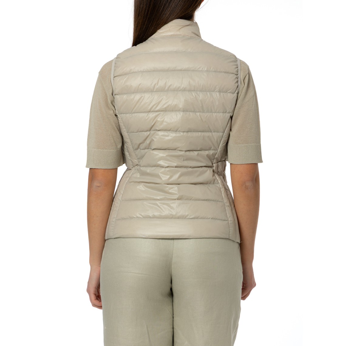 Piumino smanicato in nylon trapuntato Armani Exchange