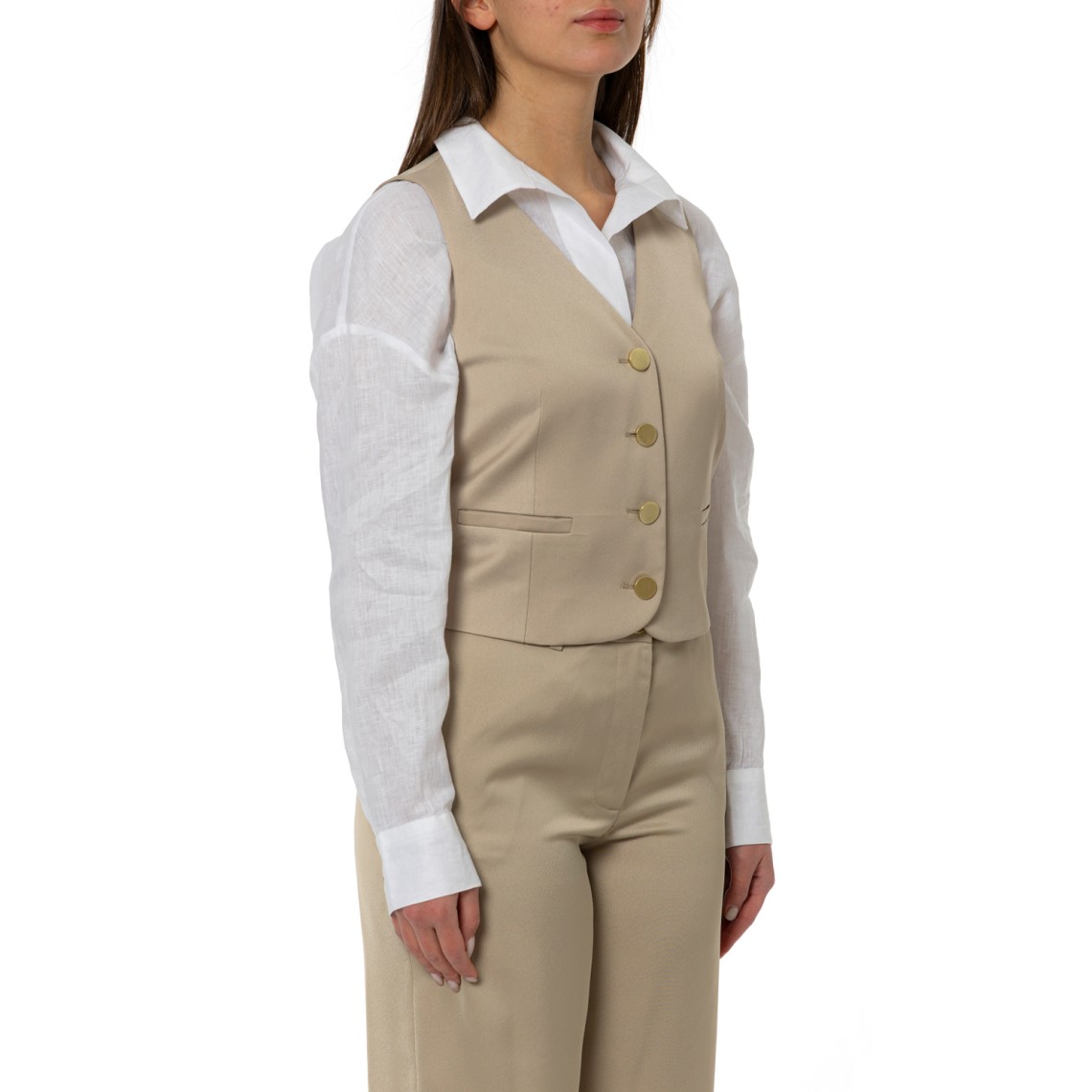 Gilet sartoriale in raso Armani Exchange