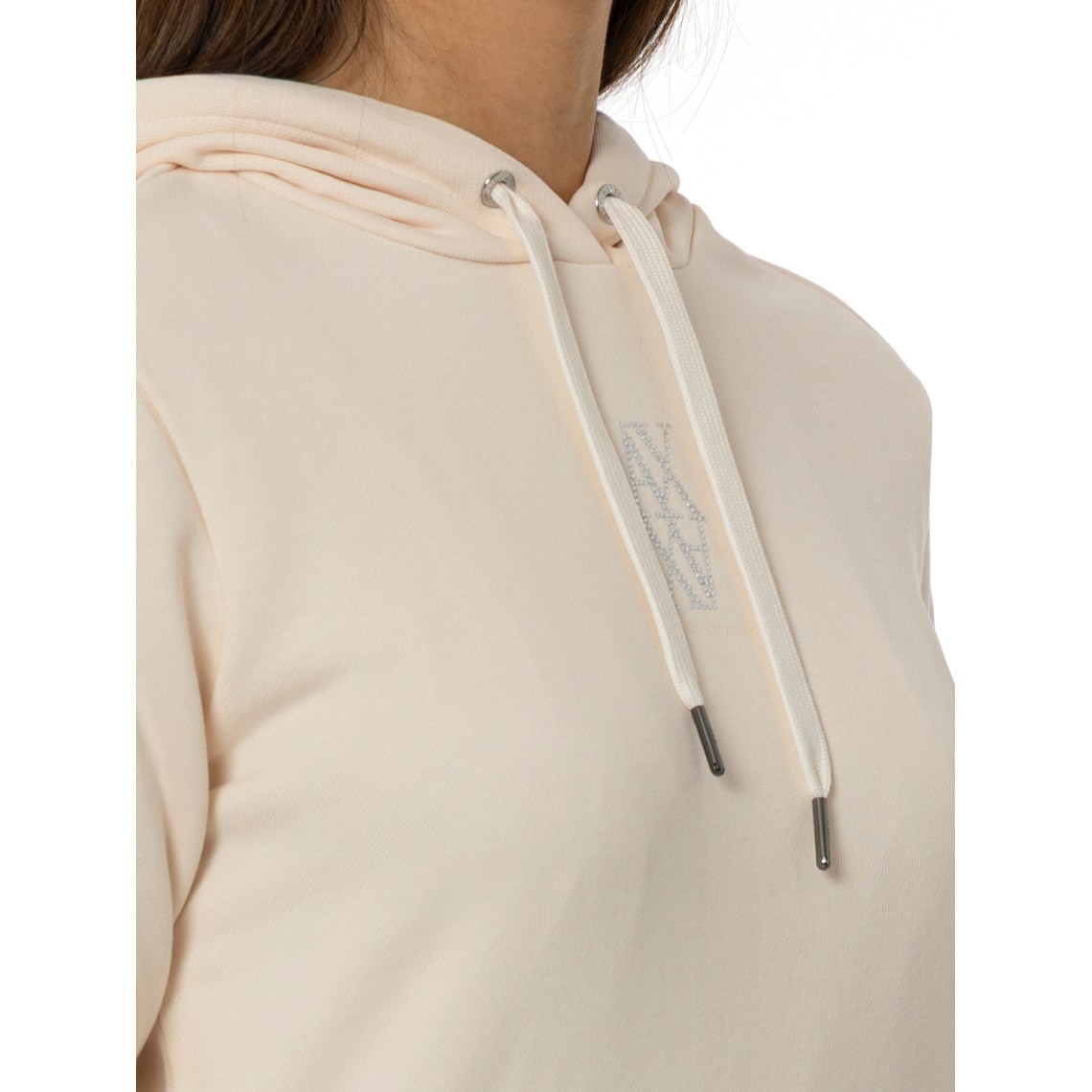 Felpa con cappuccio e logo Armani Exchange