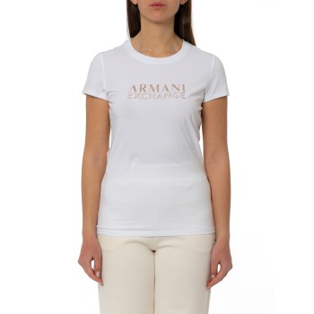 T-shirt slim fit Armani Exchange in jersey di cotone
