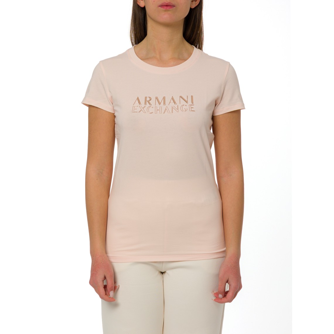 T-shirt slim fit Armani Exchange in jersey di cotone