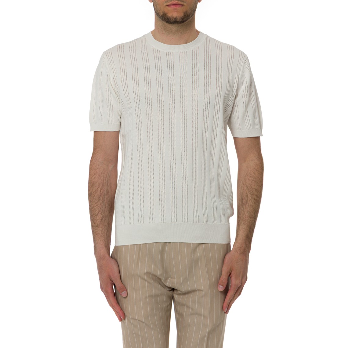 T-shirt in maglia di cotone Manuel Ritz