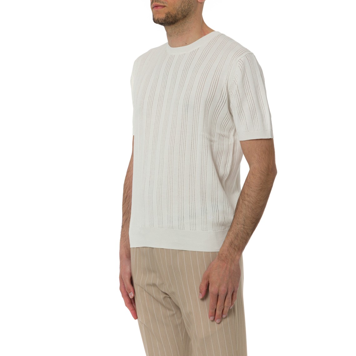 T-shirt in maglia di cotone Manuel Ritz