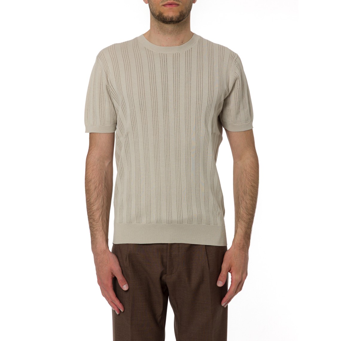 T-shirt in maglia di cotone Manuel Ritz