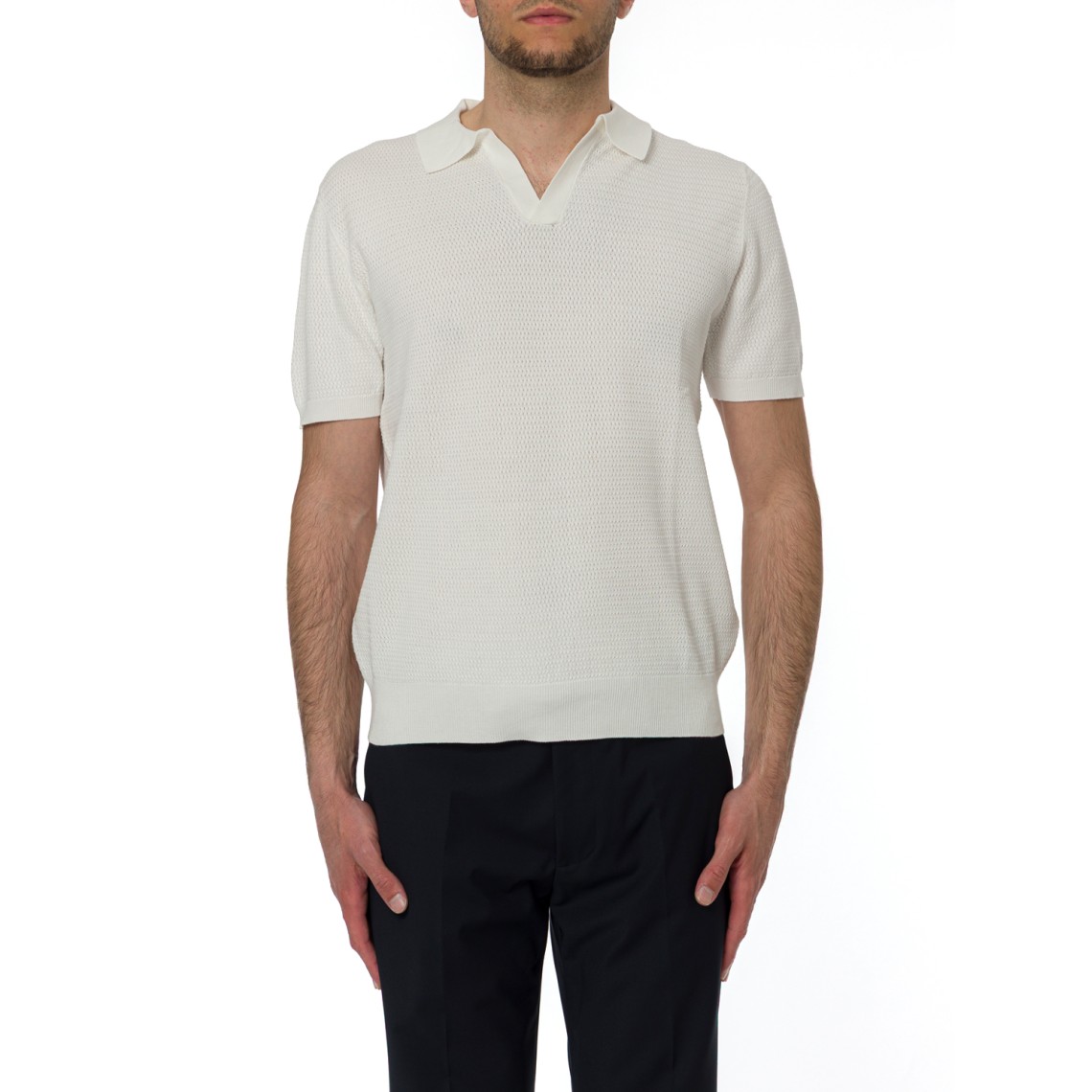 Polo in maglia traforata Manuel Ritz