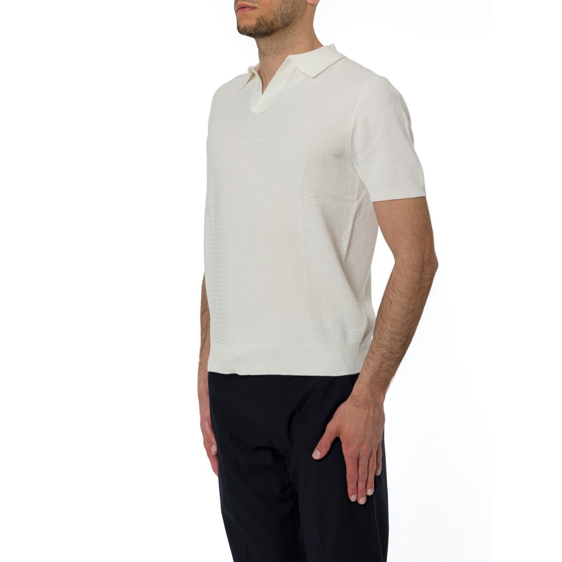 Polo in maglia traforata Manuel Ritz