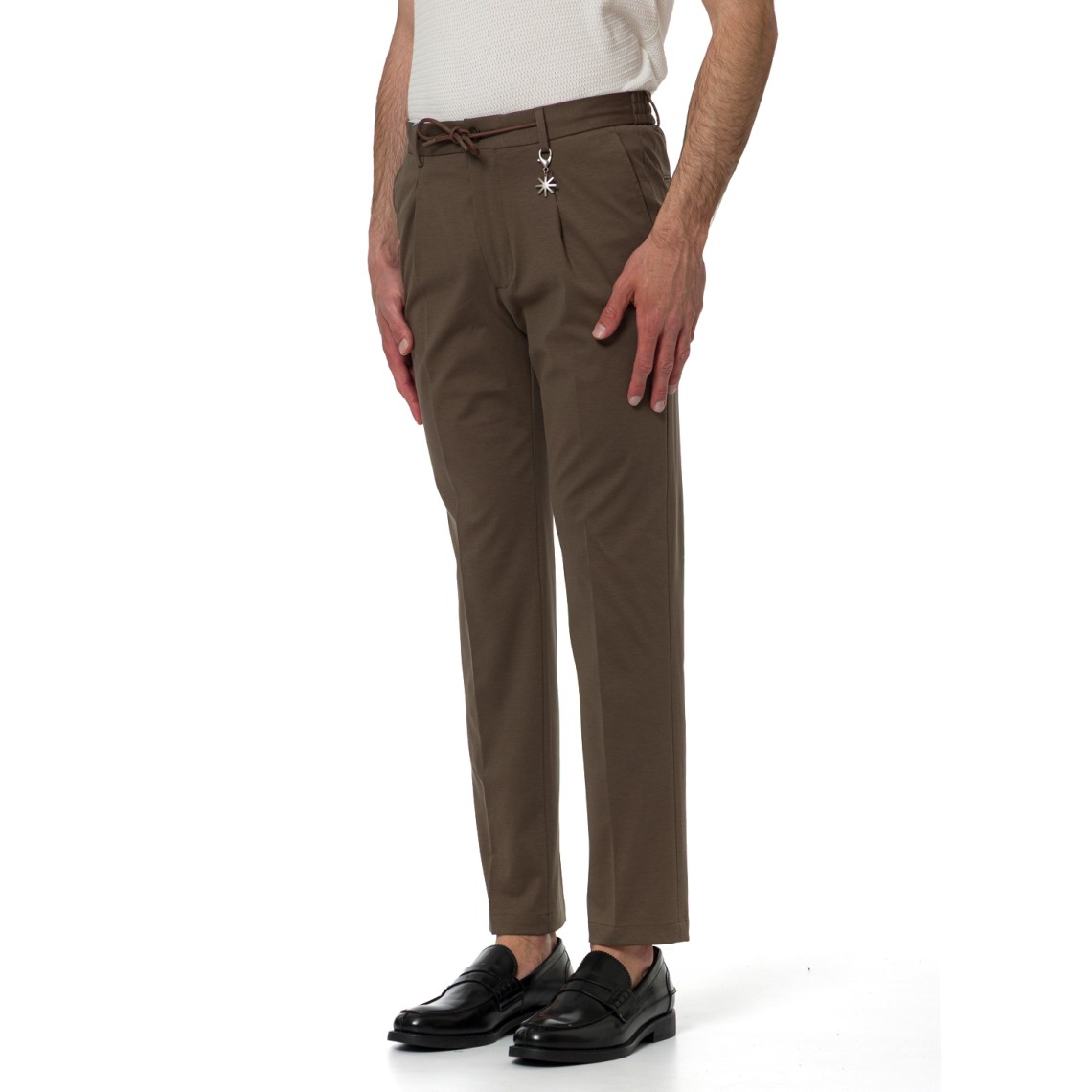 Pantaloni slim fit Manuel Ritz con coulisse