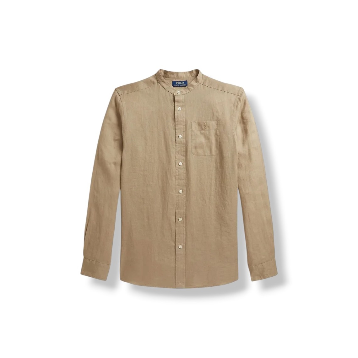 Camicia coreana in lino Polo Ralph Lauren bambino