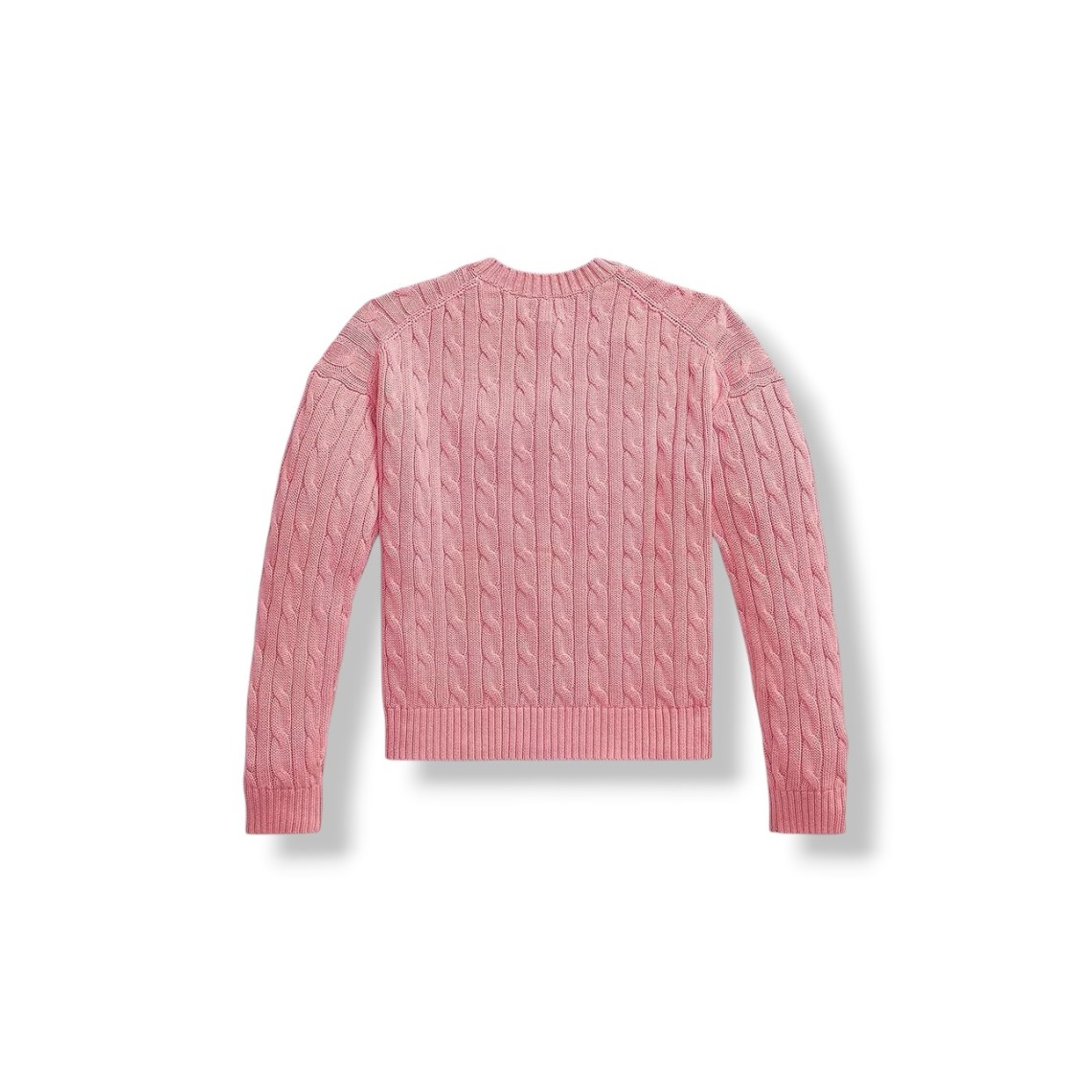 Maglia intrecciata con scollo a V Polo Ralph Lauren bambina