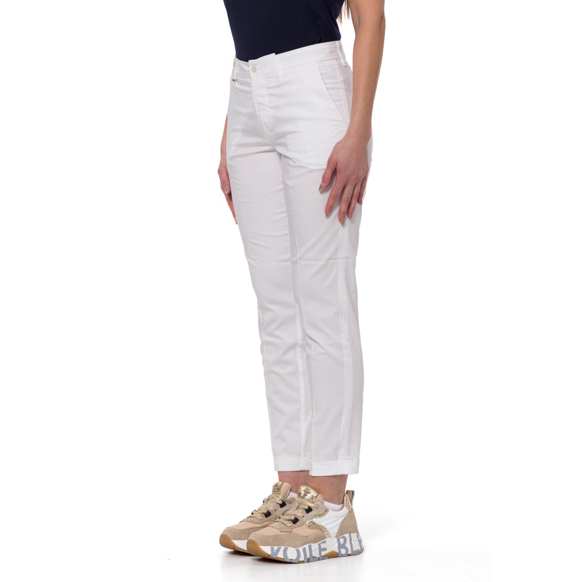 Pantaloni Slim Fit in Cotone Stretch Fay