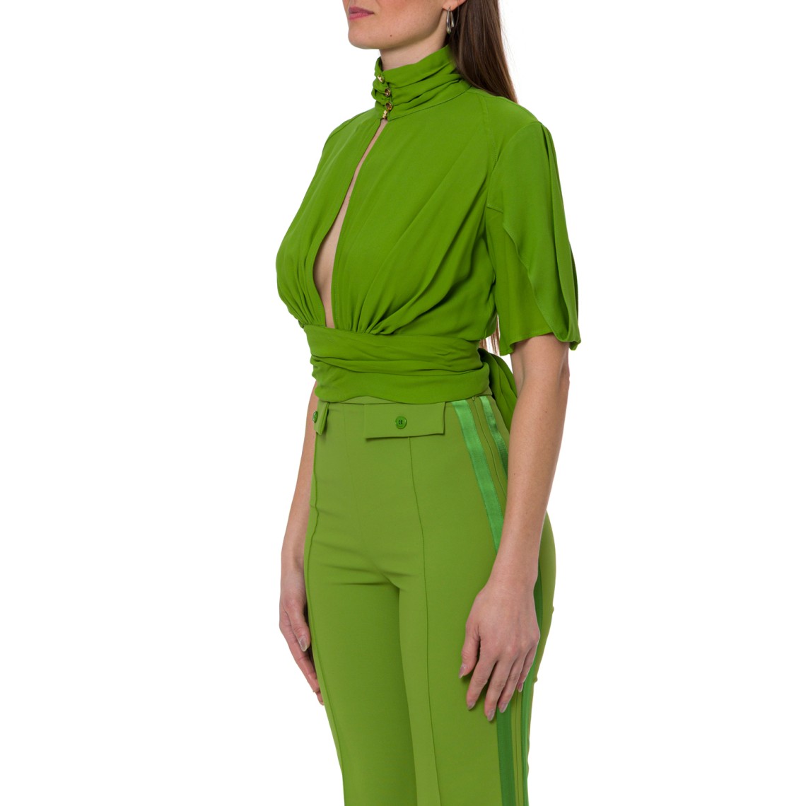 Blusa in georgette di viscosa Elisabetta Franchi