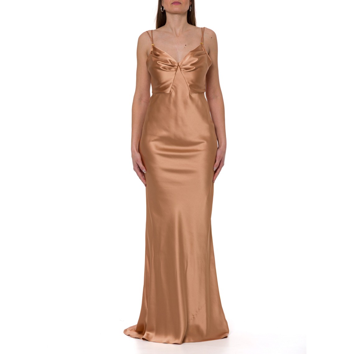 Abito Red Carpet in raso Elisabetta Franchi