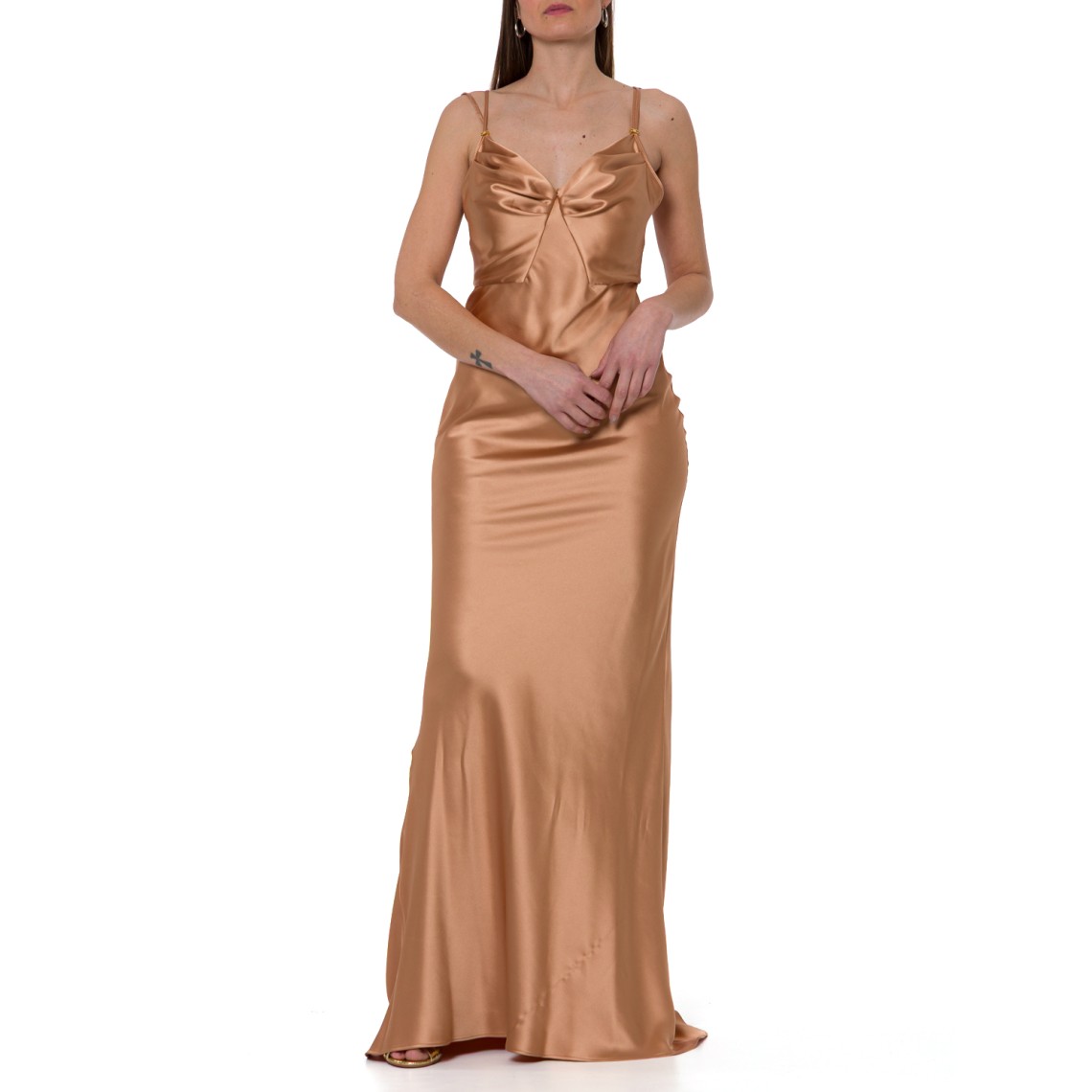 Abito Red Carpet in raso Elisabetta Franchi