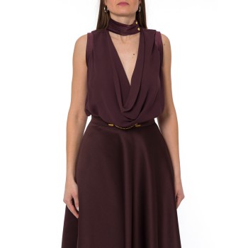 Top in georgette di viscosa Elisabetta Franchi