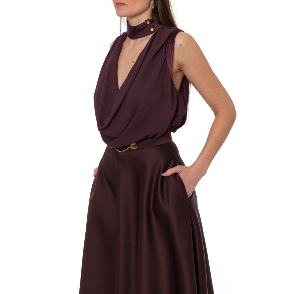 Top in georgette di viscosa Elisabetta Franchi