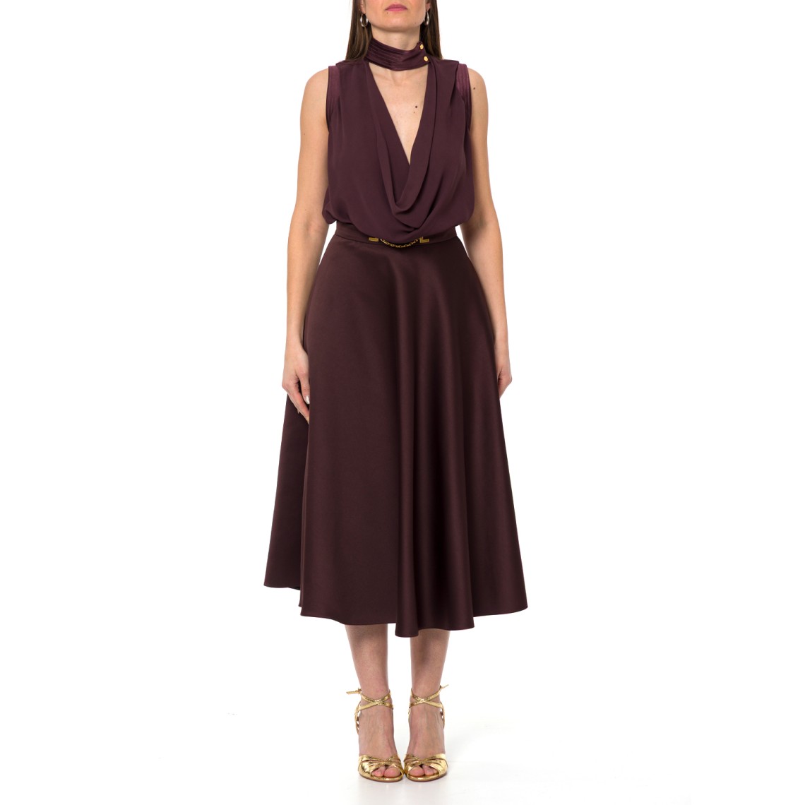 Top in georgette di viscosa Elisabetta Franchi