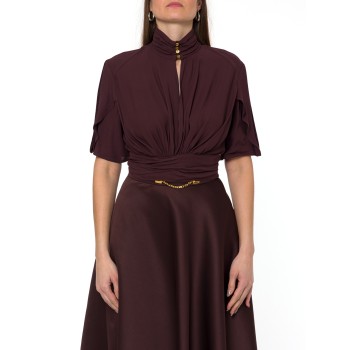 Blusa in georgette di viscosa Elisabetta Franchi