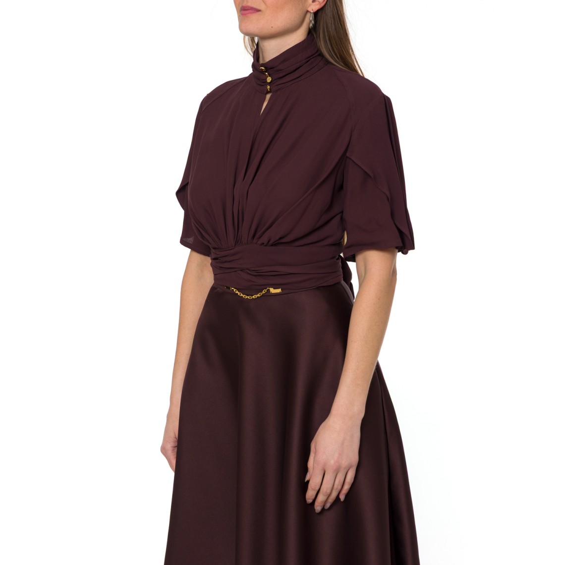 Blusa in georgette di viscosa Elisabetta Franchi