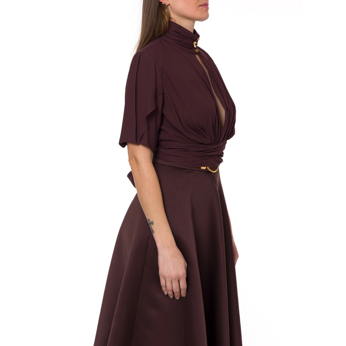 Blusa in georgette di viscosa Elisabetta Franchi