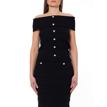 Top bardot in maglia Liu Jo