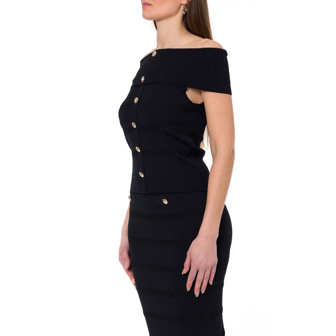 Top bardot in maglia Liu Jo