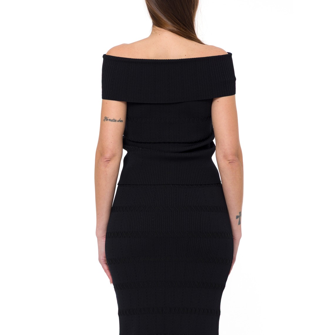 Top bardot in maglia Liu Jo