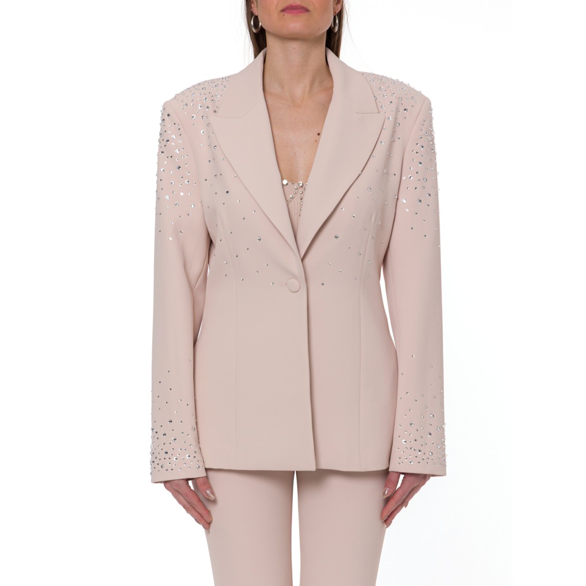 Blazer slim fit con ricami gioiello Liu Jo