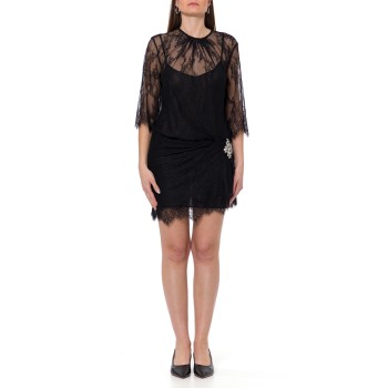 Abito corto in pizzo chantilly Liu Jo