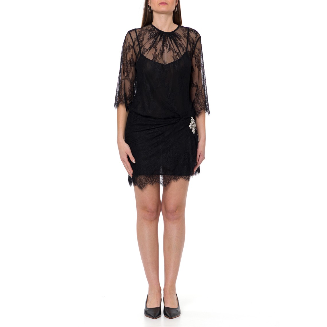 Abito corto in pizzo chantilly Liu Jo