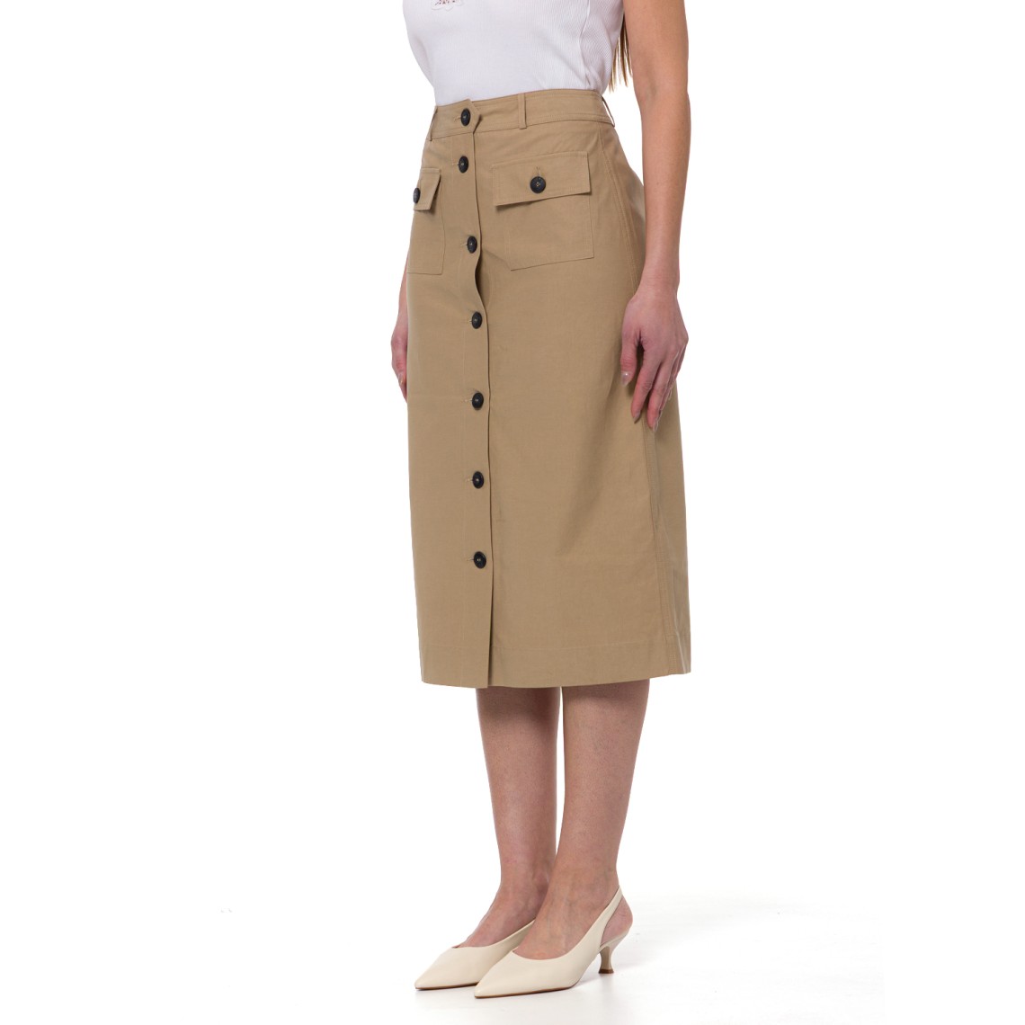 Gonna midi Liu Jo in misto cotone